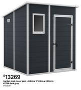 Keter Dark Grey Garden Shed Manor Pent L183cm x W183cm x H200cm
