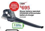 Sterwins UP20 Battery Operated Blower Excludes Battery & Charger 