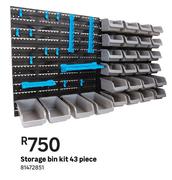 Storage Bin Kit 43 Piece