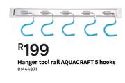 Aquacraft 5 Hooks Hanger Tool Rail