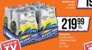 Flying Fish Pressed Lemon Or Chilled Green Apple Handies-24 x 330ml Per Case