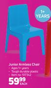 Junior Armless Chair-Each
