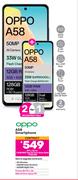 2 x Oppo A58 Smartphone-On 1.3GB Red Top Up Core More Data + Flexi 80