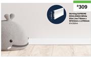 Supreme Mouldings White Skirting Slim Line T16mm x W103mm x L2700mm 81456844