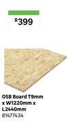 OSB Board T9mm x W1220mm x L2440mm 81477434