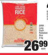 Spar Long Grain Parboiled Rice-2Kg Each