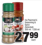 Ina Paarman's Seasoning & Spice (Selected)-200ml/220ml Each