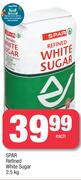 Spar Refined White Sugar-2.5Kg Each
