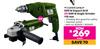 Storm Force 500W Impact Drill Or 500W Angle Grinder 115mm-Each