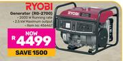 Ryobi 2.5kw Generator RG-2700