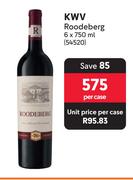 KWV Roodeberg-6 x 750ml Per Case