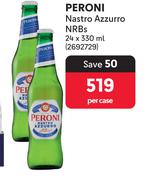 Peroni Nastro Azzurro NRBs-24 x 330ml Per Case