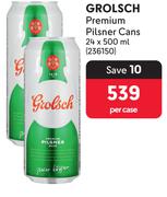 Grolsch Premium Pilsner Cans-24 x 500ml Per Case