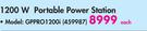 Gentech 1200W Li-Ion Portable Power Station GPPRO1200i-Each