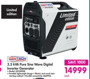 Gentech 3.5 KVA Pure Sine Wave Digital Inverter Generator GP3500ISE-Each