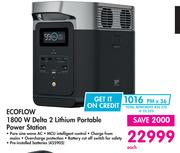 Ecoflow 1800W Delta 2 Lithium Portable Power Station-Each