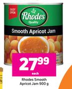 Rhodes Smooth Apricot Jam-900g Each