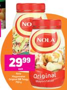 Nola Mayonnaise Original Or Tangy-750g Each