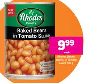 Rhodes Baked Beans In Tomato Sauce-410g Each