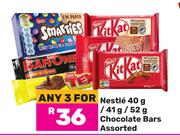Nestle Chocolate Bars Assorted-For Any 3 x 40g/41g/52g