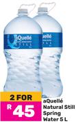 Aquelle Natural Still Spring Water-For 2 x 5Ltr