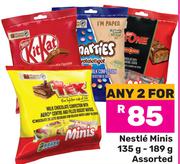 Nestle Minis Assorted-For Any 2 x 135g-189g