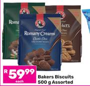 Bakers Biscuits Assorted-500g Each