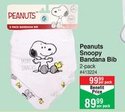 Baby City Peanuts Snoopy Bandana Bib 2 Pack-Per Pack