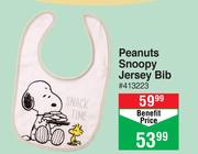 Baby City Peanuts Snoopy Jersey Bib
