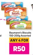 Baumann's Biscuits 150/200g Assorted- For Any 4