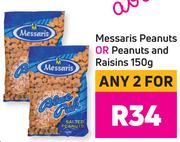 Messaris Peanuts Or Peanuts And Raisins-For Any 2 x 150g