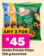 Simba Potato Chips Assorted-For 3 x 120g