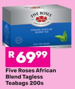Five Roses African Blend Tagless Teabags-200s 