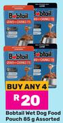 Bobtail Wet Dog Food Pouch Assorted-For 4 x 85g