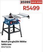 Bosch Pro GTS254 1800W Table Saw 81473234