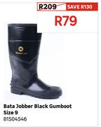 Bata Jobber Black Gumboot Size 9 81504546