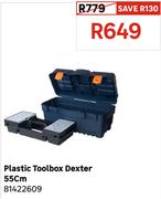 Dexter Plastic Toolbox 55cm 81422609