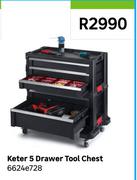 Keter 5 Drawer Chest Tool 6624e728