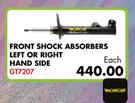 Front Shock Absorber Left Or Right Hand Side For Ford Bantam 1.3 2002-2011 GT7207-Each
