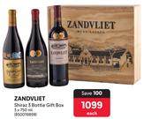 Zandvliet Shiraz 3 Bottle Gift Box-3 x 750ml