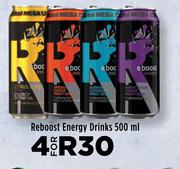Reboost Energy Drinks-For 4 x 500ml