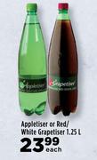 Appletiser Or Red/White Grapetiser-1.25L Each