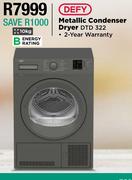 Defy 10Kg Metallic Condenser Dryer DTD 322
