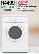 Defy 5Kg White Auto Dryer DTD258