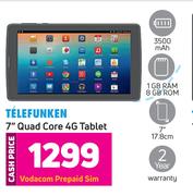 Telefunken 17.8cm (7") Quad Core 4G Tablet