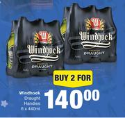 Windhoek Draught Handies-For 2 x 6 x 440ml