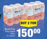 Brutal Fruit Ruby Apple Cans-For 2 x 6 x 500ml