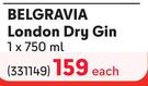 Belgravia London Dry Gin-750ml