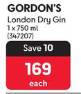 Gordon's London Dry Gin-750ml