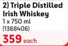 Jameson Triple Distilled Irish Whisky-750ml
